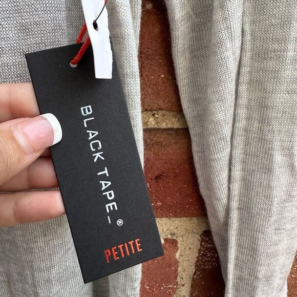 Black Tape Women's Open Front Knit Duster Cardigan Sweater Gray Pet MEDIUM NWT - Picture 5 of 6